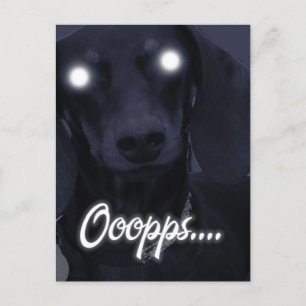 Happy Birthday - Trick Candles - Dachshund Postcard