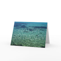 Happy Birthday - Tropical Paradise - Card