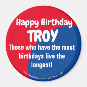 Happy Birthday TROY large magnet