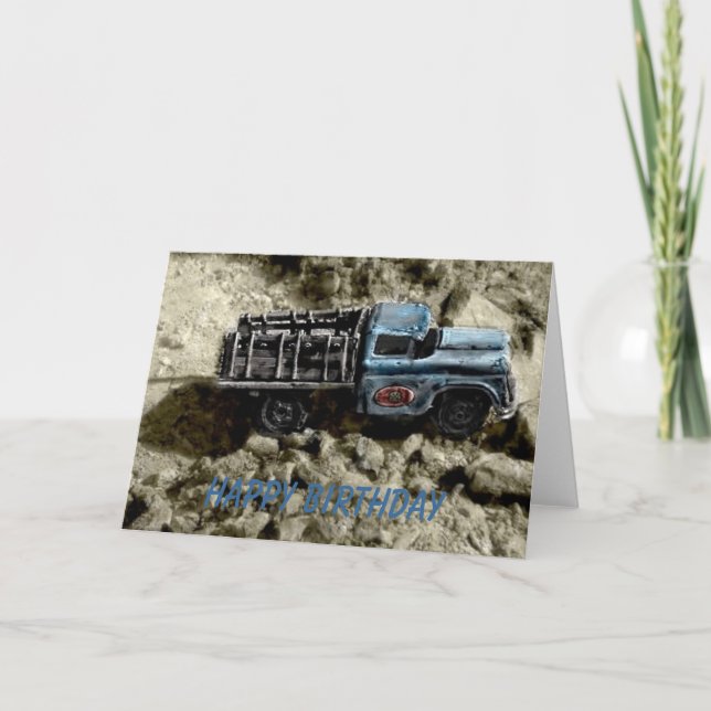 Happy Birthday Truck Card (Front)