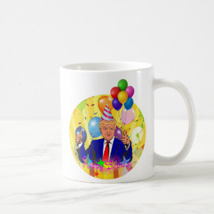 happy birthday trump coffee mug