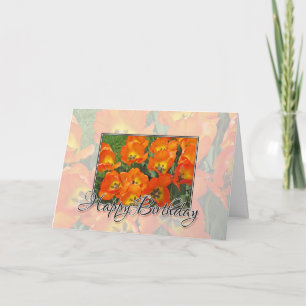 Happy Birthday Tulips Card