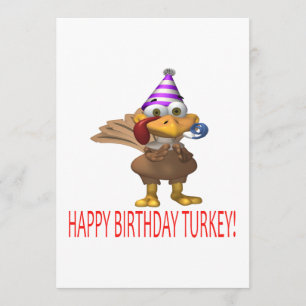 Happy Birthday Turkey Invitation