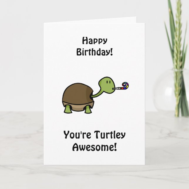 Happy Birthday - Turtle Card (Front)