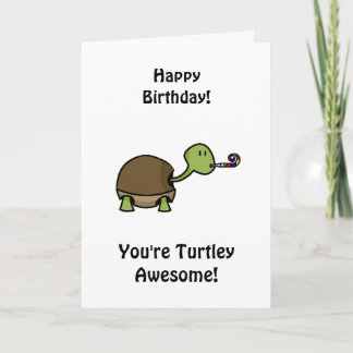 Happy Birthday - Turtle Card
