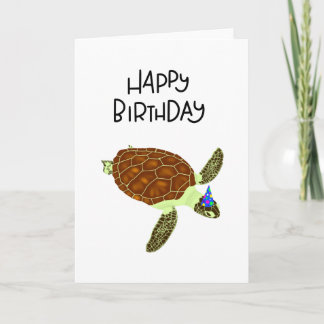 Happy Birthday Turtle card