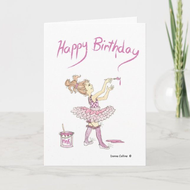 Happy Birthday Tutu Card (Front)