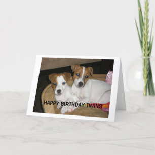 HAPPY BIRTHDAY TWINS CARD