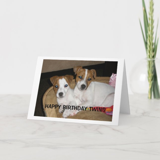 HAPPY BIRTHDAY TWINS CARD (Front)