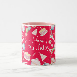 Happy Birthday Two-Tone Coffee Mug