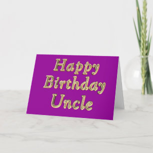 Happy Birthday Uncle's Birthday Uncles Birthday Card