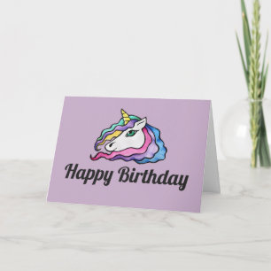 Happy Birthday Unicorn Card