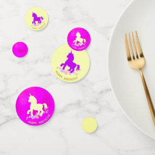 Happy Birthday Unicorn Confetti