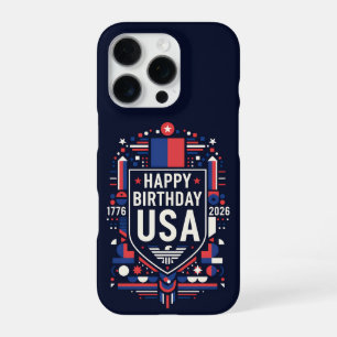 Happy Birthday USA 250 iPhone 16 Pro Case