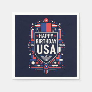 Happy Birthday USA 250 Napkin
