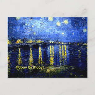 Happy Birthday! Van Gogh's Starry Night, Postcard