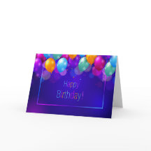 Happy Birthday - Vibrant Balloons