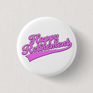 Happy Birthday vintage font 3 Cm Round Badge