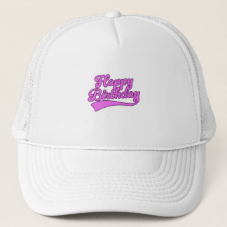 Happy Birthday vintage font Trucker Hat