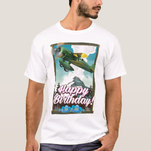 Happy Birthday vintage plane! T-Shirt