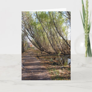 Happy Birthday -  Washed Out Path Card