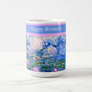 Happy Birthday, Water Lilies 1919, Coffee Mug