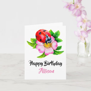 Happy Birthday Watercolor  Card