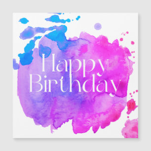 Happy Birthday Watercolor Card