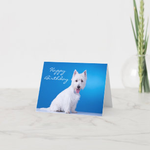 Happy Birthday West Highland Terrier Note Card
