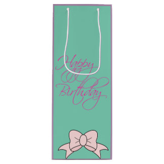 Happy Birthday Wine Bag