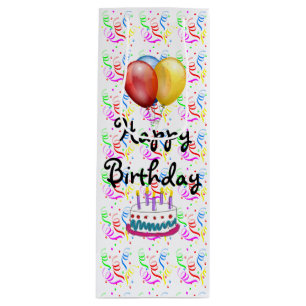 Happy Birthday Wine Gift Bag