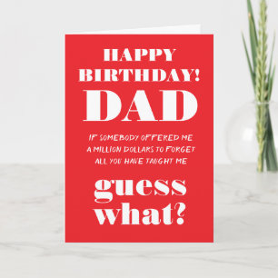 Happy birthday wish for dad card