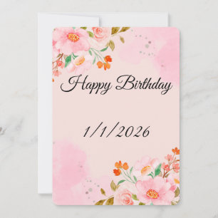 Happy Birthday Wishes Card