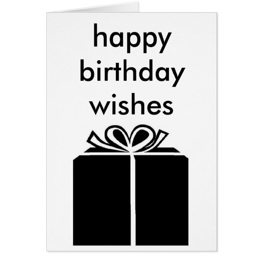 "happy birthday wishes" card