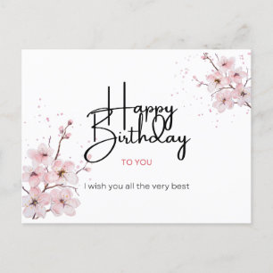 Happy birthday wishes card