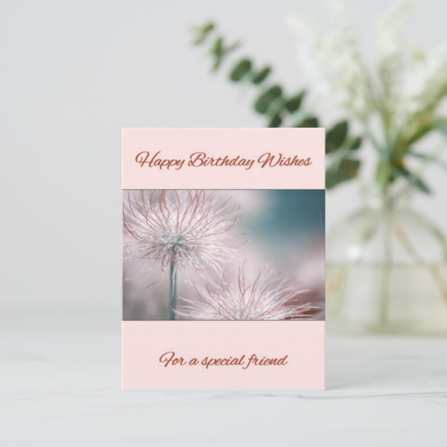 Happy Birthday wishes Card (Standing Front)