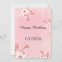 Happy Birthday Wishes Card