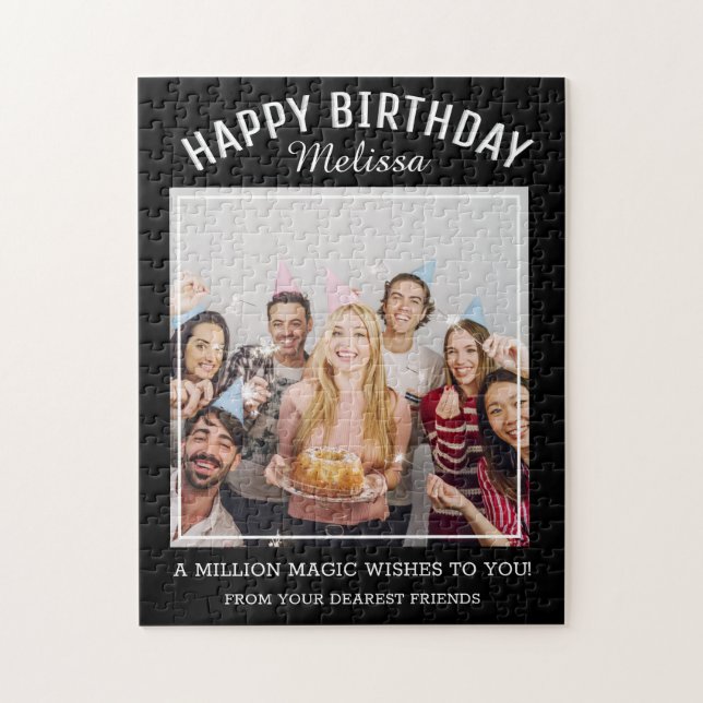 Happy Birthday Wishes Photo Jigsaw Puzzle (Vertical)