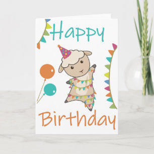 Happy Birthday Wishes To You Sheep Cute Animals Ca Card