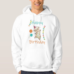 Happy Birthday Wishes To You Sheep Cute Animals Hoodie