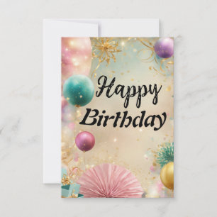 Happy Birthday wishes to you  Thank You Card