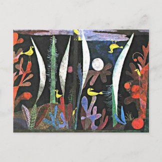 Happy Birthday! with Paul Klee artwork, Postcard