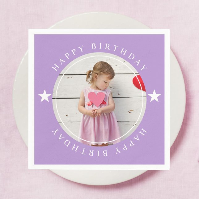 Happy Birthday With Photo Napkin (Creator Uploaded)