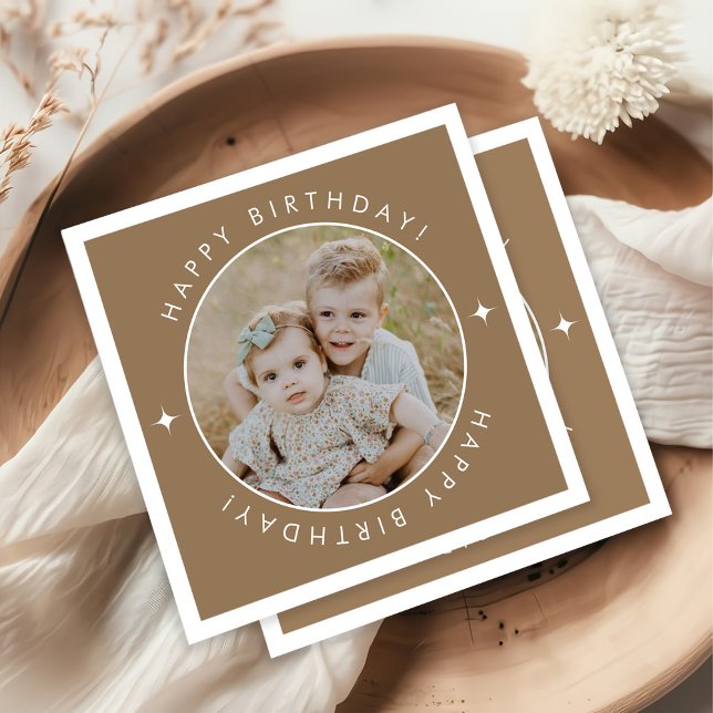 Happy Birthday With Photo Napkin (Creator Uploaded)