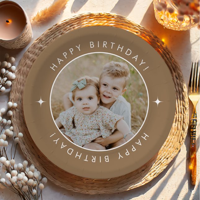 Happy Birthday With Photo Paper Plate (Creator Uploaded)
