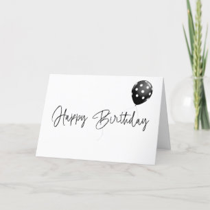 Happy Birthday with Polka Dot Balloon Card