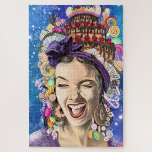 Happy Birthday Woman Jigsaw Puzzle
