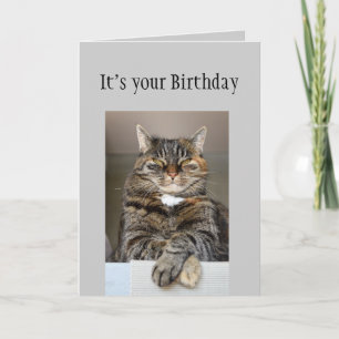 Happy Birthday Women Don't look You Age Fun Cat Card