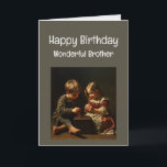 Happy Birthday Wonderful Brother Card<br><div class="desc">Happy Birthday Fun Thanks for being such a wonderful Brother</div>