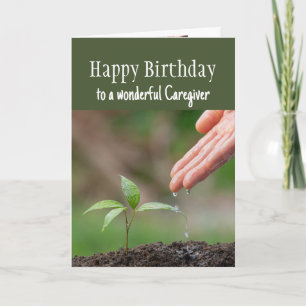Happy Birthday Wonderful Caregiver Card